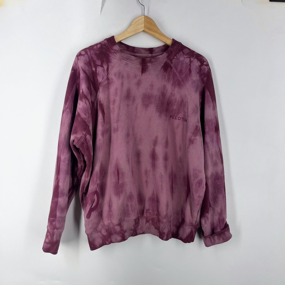 Spiritual Gangster Peloton Tie Dye Sweatshirt Womens Cotton Pullover Size L‎